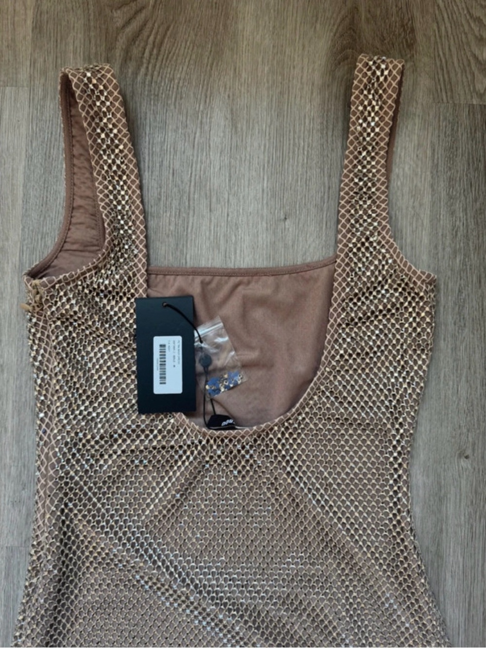 Babyboo Fashion Petra Gold Maxi Dress Size Medium NWT - Picture 10 of 10